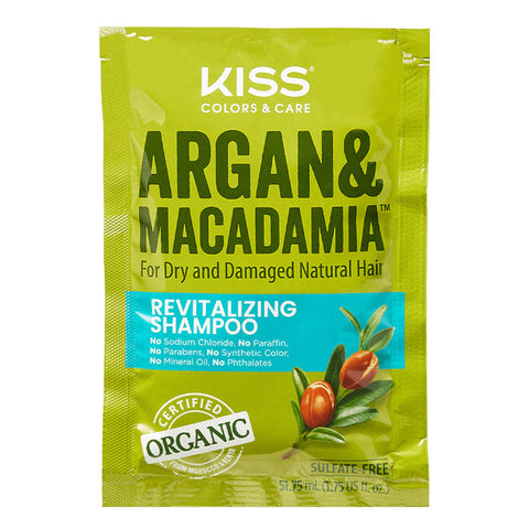 Kiss Colors & Care Argan and Macadamia Shampoo 1.75 fl oz Kiss Colors & Care Argan and Macadamia Shampoo 1.75 fl oz