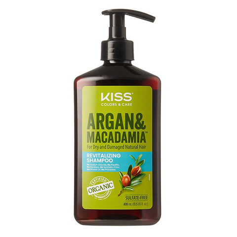 Kiss Colors & Care Argan and Macadamia Shampoo 13.5 fl oz Kiss Colors & Care Argan and Macadamia Shampoo 13.5 fl oz