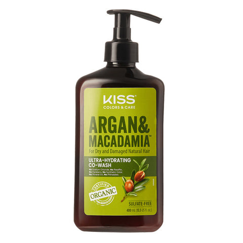 Kiss Colors & Care Argan and Macadamia CO-WASH 13.5 fl oz Kiss Colors & Care Argan and Macadamia CO-WASH 13.5 fl oz