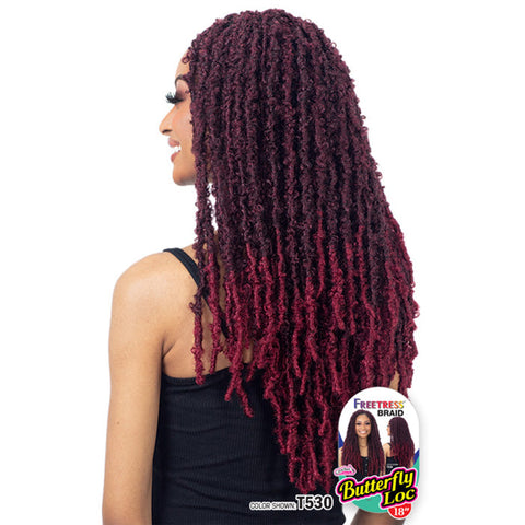 Freetress Crochet Braid - BUTTERFLY LOC 18" Freetress Crochet Braid - BUTTERFLY LOC 18"