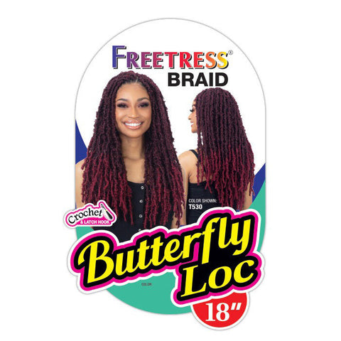 Freetress Crochet Braid - BUTTERFLY LOC 18" Freetress Crochet Braid - BUTTERFLY LOC 18"