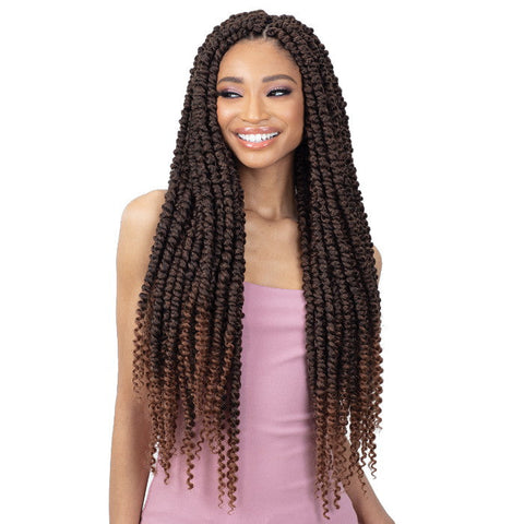 Freetress Pre-Looped Crochet Braids - 3X LARGE PASSION TWIST 24" Freetress Pre-Looped Crochet Braids - 3X LARGE PASSION TWIST 24"