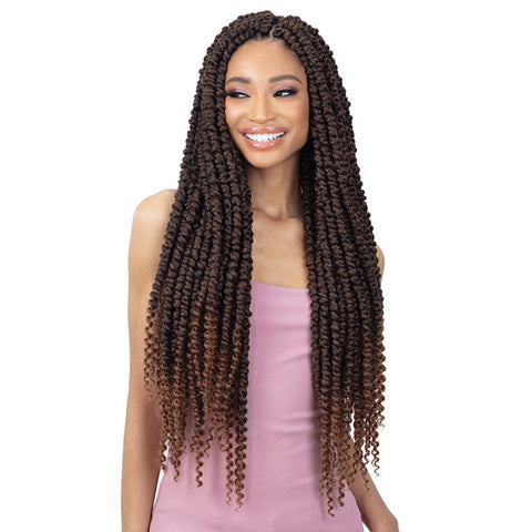 Freetress Pre-Looped Crochet Braids - 3X LARGE PASSION TWIST 24" Freetress Pre-Looped Crochet Braids - 3X LARGE PASSION TWIST 24"