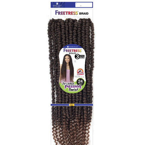 Freetress Pre-Looped Crochet Braids - 3X LARGE PASSION TWIST 24" Freetress Pre-Looped Crochet Braids - 3X LARGE PASSION TWIST 24"