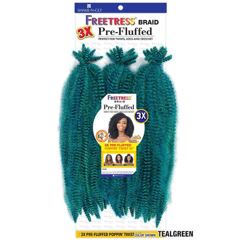 Freetress Pre-Looped Crochet Braid - 3X PRE-FLUFFED POPPIN TWIST 16" Freetress Pre-Looped Crochet Braid - 3X PRE-FLUFFED POPPIN TWIST 16"