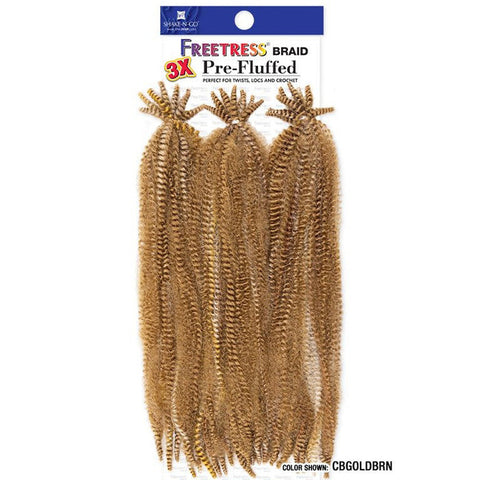 Freetress Crochet Braid - 3X PRE-FLUFFED POPPIN TWIST 20" Freetress Crochet Braid - 3X PRE-FLUFFED POPPIN TWIST 20"