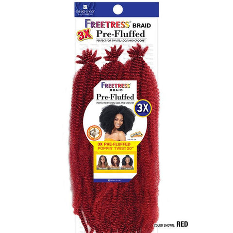 Freetress Crochet Braid - 3X PRE-FLUFFED POPPIN TWIST 20" Freetress Crochet Braid - 3X PRE-FLUFFED POPPIN TWIST 20"