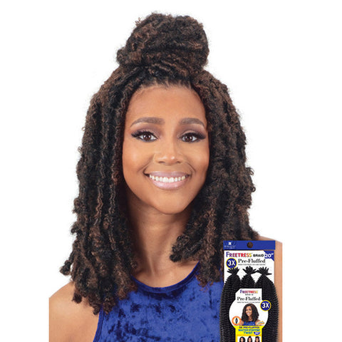 Freetress Crochet Braid - 3X PRE-FLUFFED WATER POPPIN TWIST 20" Freetress Crochet Braid - 3X PRE-FLUFFED WATER POPPIN TWIST 20"
