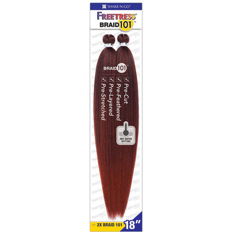 Freetress Pre- Stretched Braid 101 - 2X BRAID 101 18"/24" Freetress Pre- Stretched Braid 101 - 2X BRAID 101 18"/24"