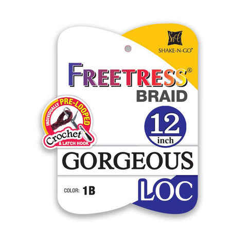Freetress Pre-Looped Crochet Braid - GORGEOUS LOC 12" Freetress Pre-Looped Crochet Braid - GORGEOUS LOC 12"