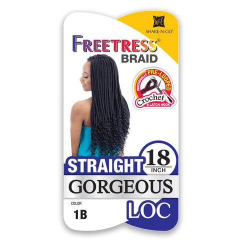 Freetress Pre-Looped Crochet Braid - STRAIGHT GORGEOUS LOC 12/18" Freetress Pre-Looped Crochet Braid - STRAIGHT GORGEOUS LOC 12/18"