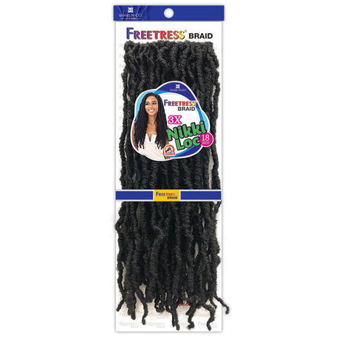 Freetress Pre-Looped Crochet Braid - 3X NIKKI LOC 18" Freetress Pre-Looped Crochet Braid - 3X NIKKI LOC 18"