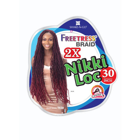 Freetress Pre-Looped Crochet Braid - 2X NIKKI LOC 30" Freetress Pre-Looped Crochet Braid - 2X NIKKI LOC 30"