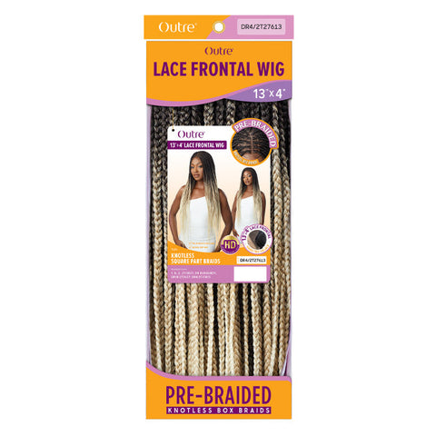 Outre Pre-Braided Glueless HD 13X4 Lace Front Wig - KNOTLESS SQUARE PART BRAIDS Outre Pre-Braided Glueless HD 13X4 Lace Front Wig - KNOTLESS SQUARE PART BRAIDS