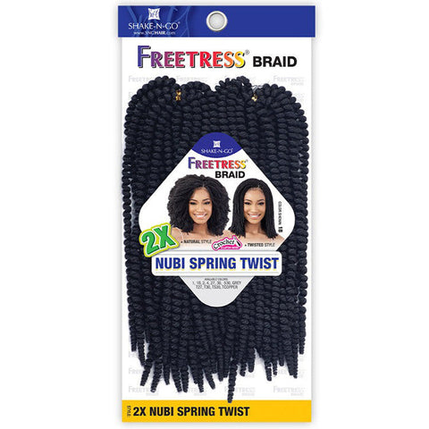 Freetress Crochet Braid - 2X NUBI SPRING TWIST Freetress Crochet Braid - 2X NUBI SPRING TWIST