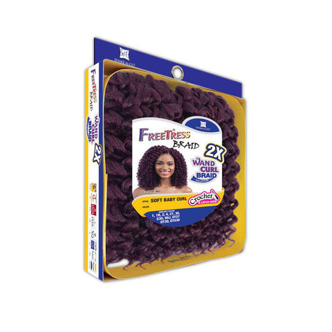 Freetress Braid 2X Wand Curl Crochet Braid - SOFT BABY CURL Freetress Braid 2X Wand Curl Crochet Braid - SOFT BABY CURL