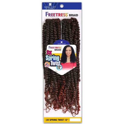 Freetress Pre-Looped Crochet Braid - 2X SPRING TWIST 12" Freetress Pre-Looped Crochet Braid - 2X SPRING TWIST 12"
