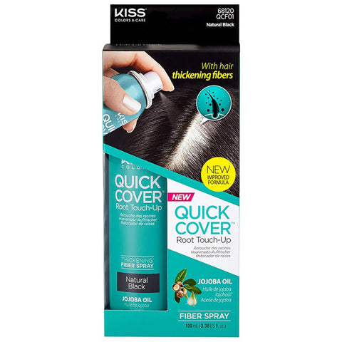 Kiss Colors Quick Cover Root Touch Up - THICKENING FIBER SPRAY Kiss Colors Quick Cover Root Touch Up - THICKENING FIBER SPRAY