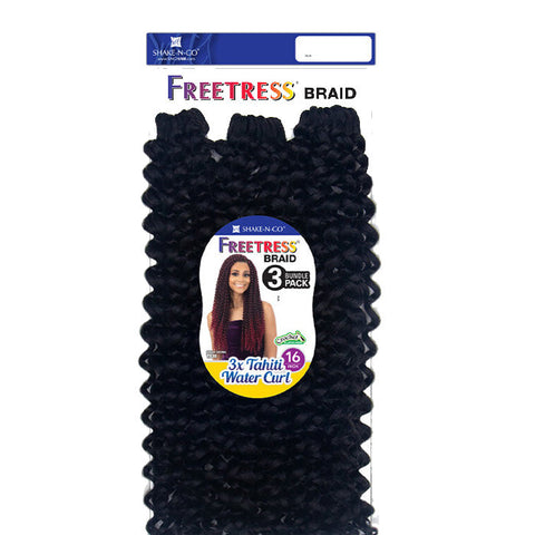 Freetress Crochet Braid - 3X TAHITI WATER CURL 16" Freetress Crochet Braid - 3X TAHITI WATER CURL 16"