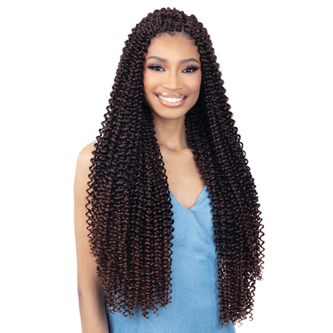Freetress Crochet & Latch Hook 3 Bundle Pack Braid - 3X TAHITI WATER CURL EXTRA LONG Freetress Crochet & Latch Hook 3 Bundle Pack Braid - 3X TAHITI WATER CURL EXTRA LONG