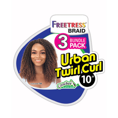 Freetress Crochet Braid - 3X URBAN TWIRL CURL 10" Freetress Crochet Braid - 3X URBAN TWIRL CURL 10"