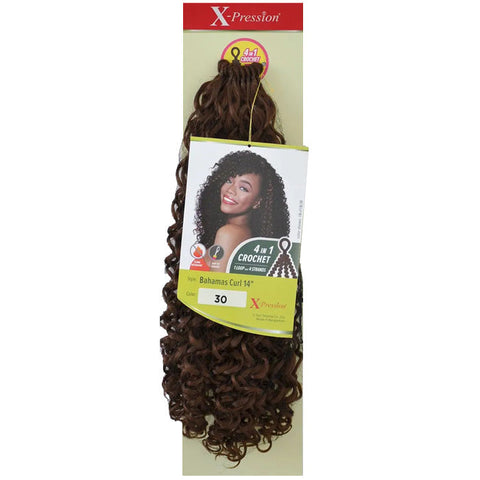 Outre X-Pression 4 In 1 Pre Loop Crochet Braid BAHAMAS CURL 14 Inch Outre X-Pression 4 In 1 Pre Loop Crochet Braid BAHAMAS CURL 14 Inch