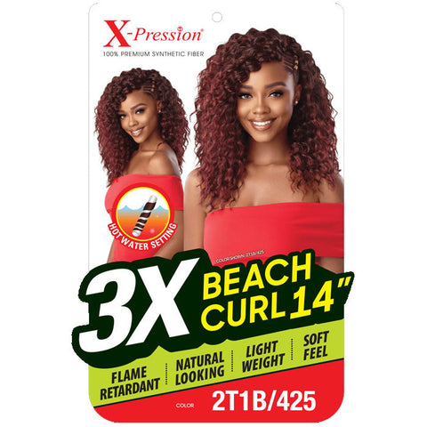 Outre X-Pression Pre-Looped Crochet Braids - BEACH CURL 14" 3X Outre X-Pression Pre-Looped Crochet Braids - BEACH CURL 14" 3X