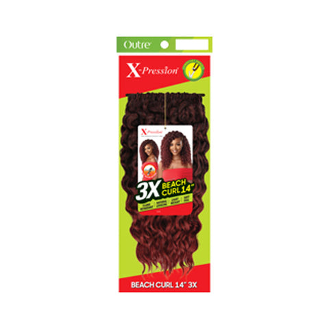 Outre X-Pression Pre-Looped Crochet Braids - BEACH CURL 14" 3X Outre X-Pression Pre-Looped Crochet Braids - BEACH CURL 14" 3X