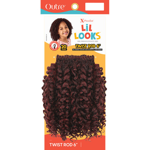 Outre X-Pression LiL Looks Pre-Looped Crochet Braid - TWIST ROD 6" Outre X-Pression LiL Looks Pre-Looped Crochet Braid - TWIST ROD 6"