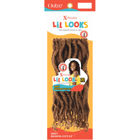 Outre X-Pression LiL Looks Crochet Loop Braid - WAVY BAHAMA LOCS 10" Outre X-Pression LiL Looks Crochet Loop Braid - WAVY BAHAMA LOCS 10"