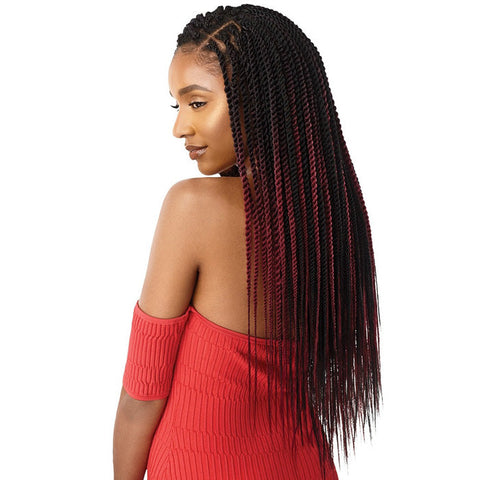 Outre X-Pression Pre Looped Crochet Braid - SENEGAL TWIST MEDIUM NATURAL TIP 14-26 Inch Outre X-Pression Pre Looped Crochet Braid - SENEGAL TWIST MEDIUM NATURAL TIP 14-26 Inch
