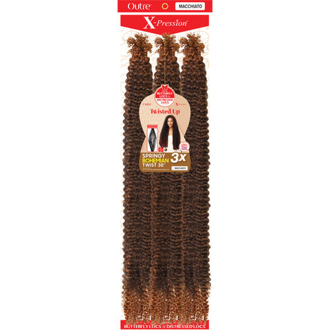 Outre X-Pression Twisted Up Crochet Braids 3X - SPRINGY BOHEMIAN TWIST 30" Outre X-Pression Twisted Up Crochet Braids 3X - SPRINGY BOHEMIAN TWIST 30"