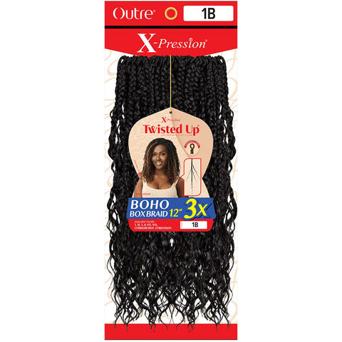 Outre X-Pression Twisted Up Crochet Loop Braids - BOHO BOX BRAID 12" 3X Outre X-Pression Twisted Up Crochet Loop Braids - BOHO BOX BRAID 12" 3X