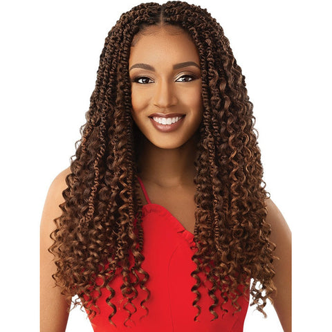 Outre X-Pression Twisted Up Pre-Looped Crochet Braid - BOHO WAVY BOMB TWIST 20" Outre X-Pression Twisted Up Pre-Looped Crochet Braid - BOHO WAVY BOMB TWIST 20"