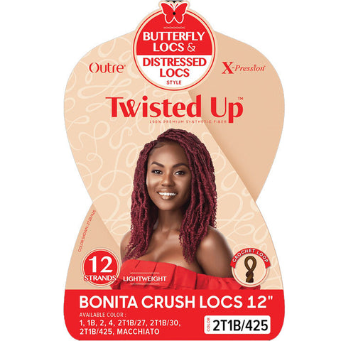 Outre X-Pression Twisted Up Crochet Loop Braids - BONITA CRUSH LOCS 12" Outre X-Pression Twisted Up Crochet Loop Braids - BONITA CRUSH LOCS 12"