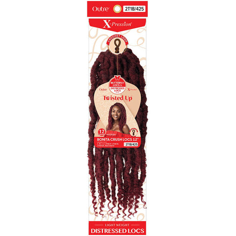 Outre X-Pression Twisted Up Crochet Loop Braids - BONITA CRUSH LOCS 12" Outre X-Pression Twisted Up Crochet Loop Braids - BONITA CRUSH LOCS 12"