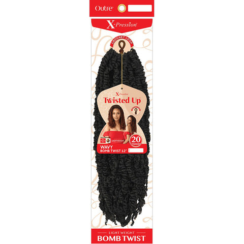Outre X-Pression Twisted Up Crochet Loop Braid - WAVY BOMB TWIST 12"/18"/24" Outre X-Pression Twisted Up Crochet Loop Braid - WAVY BOMB TWIST 12"/18"/24"
