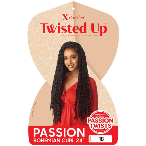 Outre X-Pression Twisted Up Crochet Braid - PASSION BOHEMIAN CURL 24" Outre X-Pression Twisted Up Crochet Braid - PASSION BOHEMIAN CURL 24"