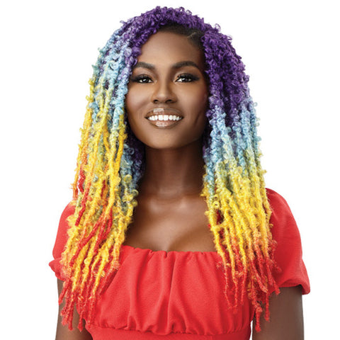 Outre X-Pression Twisted Up Pre-Looped Crochet Braids - BUTTERFLY JUNGLE ISLAND SUMMER LOCS 18" Outre X-Pression Twisted Up Pre-Looped Crochet Braids - BUTTERFLY JUNGLE ISLAND SUMMER LOCS 18"