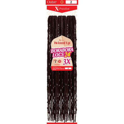Outre X-Pression Twisted Up Crochet Loop Braids - BORABORA LOCS 24" 3X Outre X-Pression Twisted Up Crochet Loop Braids - BORABORA LOCS 24" 3X