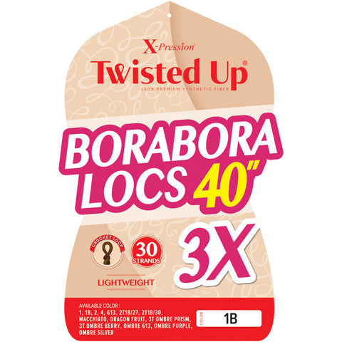 Outre X-Pression Twisted Up Crochet Loop Braids - BORABORA LOCS 40" 3X Outre X-Pression Twisted Up Crochet Loop Braids - BORABORA LOCS 40" 3X