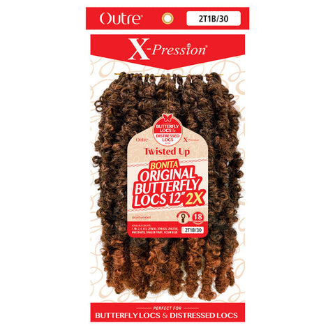 Outre X-Pression Twisted Up Crochet Loop Braid - 2X BONITA ORIGINAL BUTTERFLY LOCS 12 Outre X-Pression Twisted Up Crochet Loop Braid - 2X BONITA ORIGINAL BUTTERFLY LOCS 12