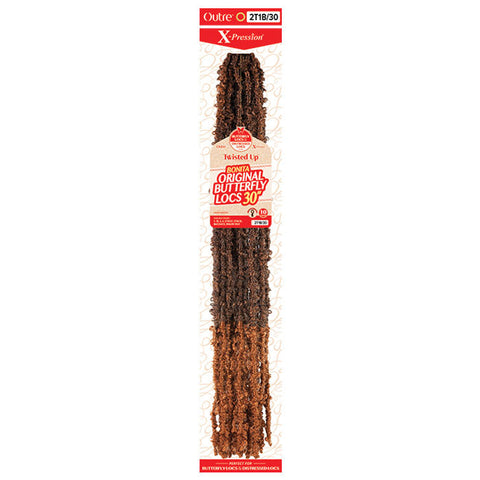 Outre X Pression Twisted Up Pre-Looped Crochet Braid - BONITA ORIGINAL BUTTERFLY LOCS 30" Outre X Pression Twisted Up Pre-Looped Crochet Braid - BONITA ORIGINAL BUTTERFLY LOCS 30"