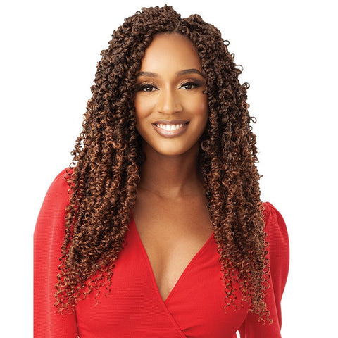 Outre X-Pression Twisted Up Pre-Looped Crochet Braids  - BUTTERFLY PASSION TWIST 18" Outre X-Pression Twisted Up Pre-Looped Crochet Braids  - BUTTERFLY PASSION TWIST 18"