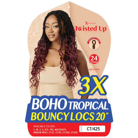 Outre X-Pression Twisted Up Crochet Loop Braid - BOHO TROPICAL BOUNCY LOCS 20" 3X Outre X-Pression Twisted Up Crochet Loop Braid - BOHO TROPICAL BOUNCY LOCS 20" 3X