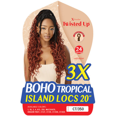 Outre X-Pression Twisted Up Crochet Loop Braid - BOHO TROPICAL ISLAND LOCS 20 3X Outre X-Pression Twisted Up Crochet Loop Braid - BOHO TROPICAL ISLAND LOCS 20 3X