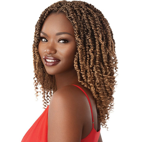 Outre X-Pression Twisted Up Pre-Looped Crochet Braid - WAVY BOMB TWIST CURLY TIP 12" Outre X-Pression Twisted Up Pre-Looped Crochet Braid - WAVY BOMB TWIST CURLY TIP 12"