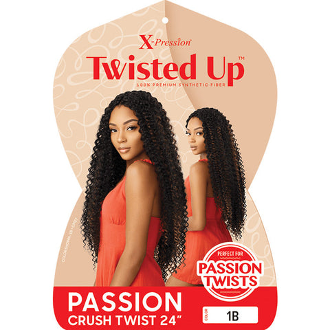 Outre X-Pression Twisted Up Crochet Braids - PASSION CRUSH TWIST 24" Outre X-Pression Twisted Up Crochet Braids - PASSION CRUSH TWIST 24"