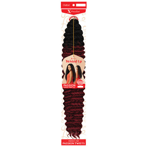 Outre X-Pression Twisted Up Crochet Braids - PASSION CRUSH TWIST 24" Outre X-Pression Twisted Up Crochet Braids - PASSION CRUSH TWIST 24"