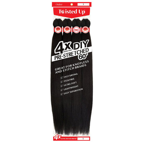 Outre Twisted Up DIY Braids - PRE-STRETCHED 40"/50"/60" 4X Outre Twisted Up DIY Braids - PRE-STRETCHED 40"/50"/60" 4X